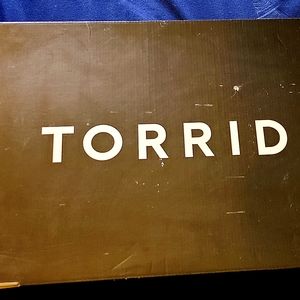 Never Worn Torrid brand wide calf lace up military boots